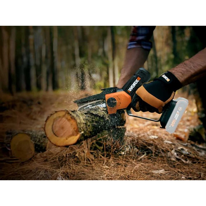 Worx WG326E akkukäyttöinen oksasaha, 20 V, 4 Ah, 15 cm, 120 mm