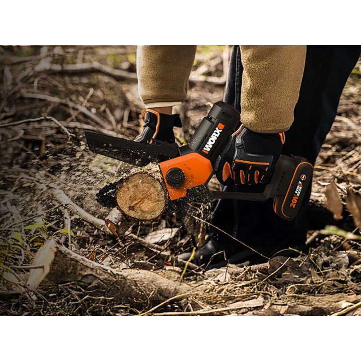 Worx WG326E akkukäyttöinen oksasaha, 20 V, 2 Ah, 15 cm