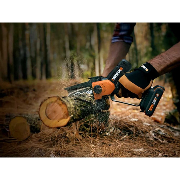 Worx WG326E akkukäyttöinen oksasaha, 20 V, 2 Ah, 15 cm