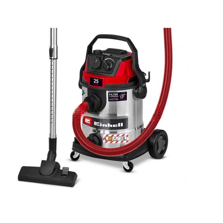 Einhell TE-VC 2580 SACL märkä-kuivaimuri, 1 100 W, 25 l, ruostumaton teräs