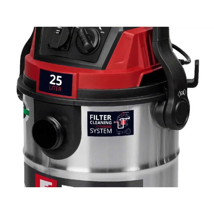 Einhell TE-VC 2580 SACL märkä-kuivaimuri, 1 100 W, 25 l, ruostumaton teräs