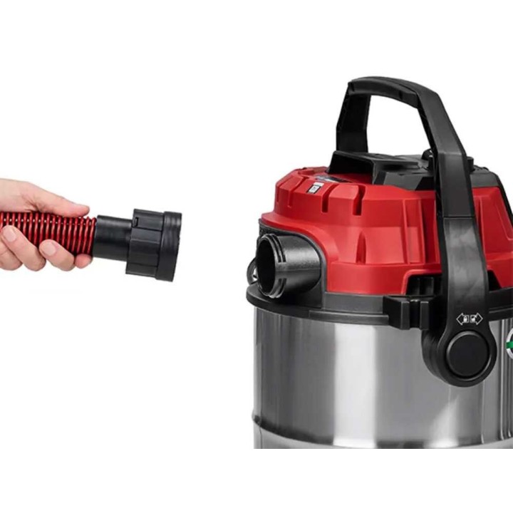 Einhell TE-VC 2580 SACL märkä-kuivaimuri, 1 100 W, 25 l, ruostumaton teräs