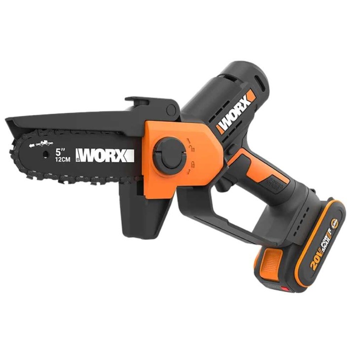 Worx WG326E akkukäyttöinen oksasaha jatkovarrella, 20 V, 2 Ah, 125 cm