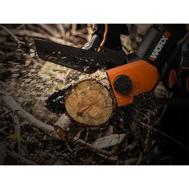 Worx WG326E akkukäyttöinen oksasaha jatkovarrella, 20 V, 2 Ah, 125 cm
