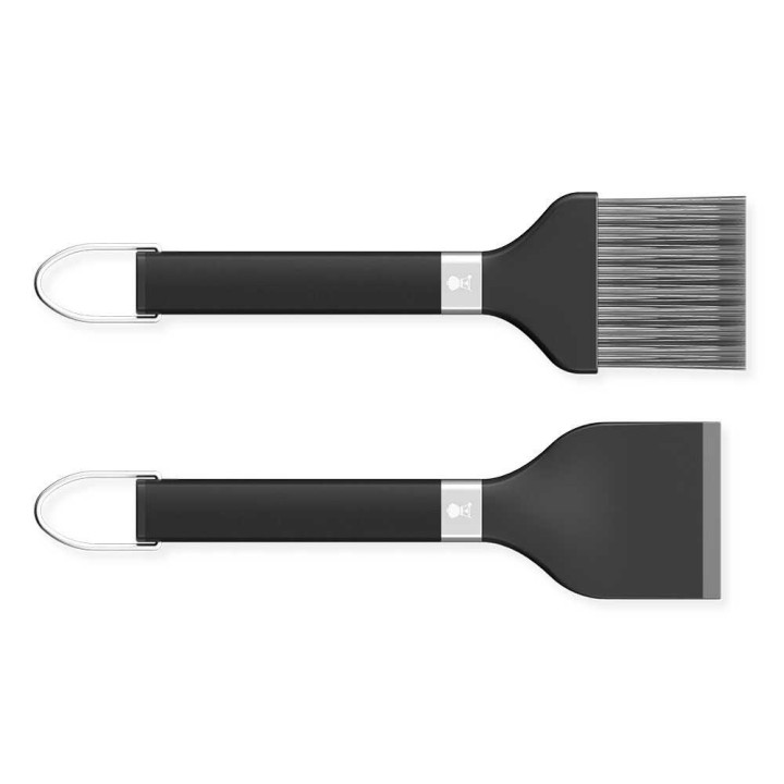 Weber kaavin- ja harjasetti pellettigrillille, 33 × 12,5 × 2,5 cm