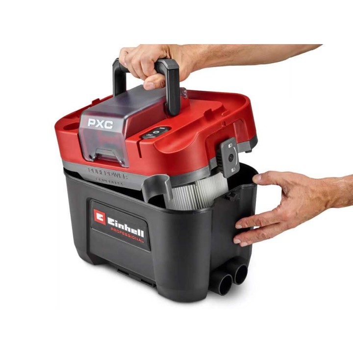 Einhell TP-VC 18/10 Li BL märkä-kuivaimuri, 18 V, 10 l, 4 Ah akku