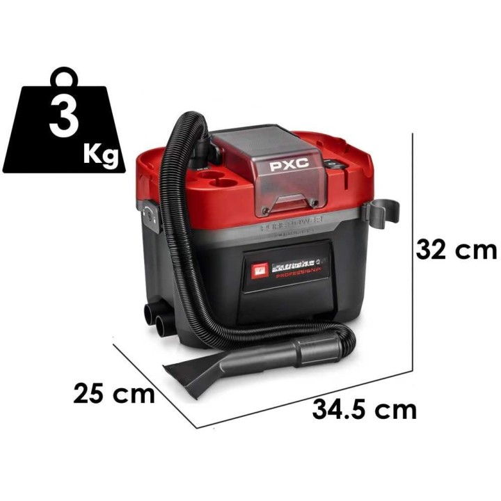 Einhell TP-VC 18/10 Li BL akkuimuri, 18 V, 10 l, 5,2 Ah akulla ja laturilla