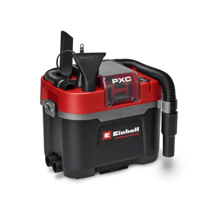 Einhell TP-VC 18/10 Li BL akkuimuri, 18 V, 10 l, 5,2 Ah akulla ja laturilla
