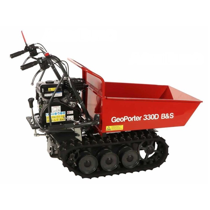 GeoPorter 330D B&amp;S telaketjukuljetin, dumper-lavakori, 300 kg, 7 HP