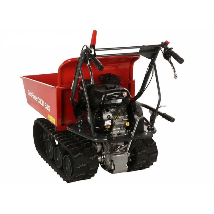 GeoPorter 330D B&amp;S telaketjukuljetin, dumper-lavakori, 300 kg, 7 HP