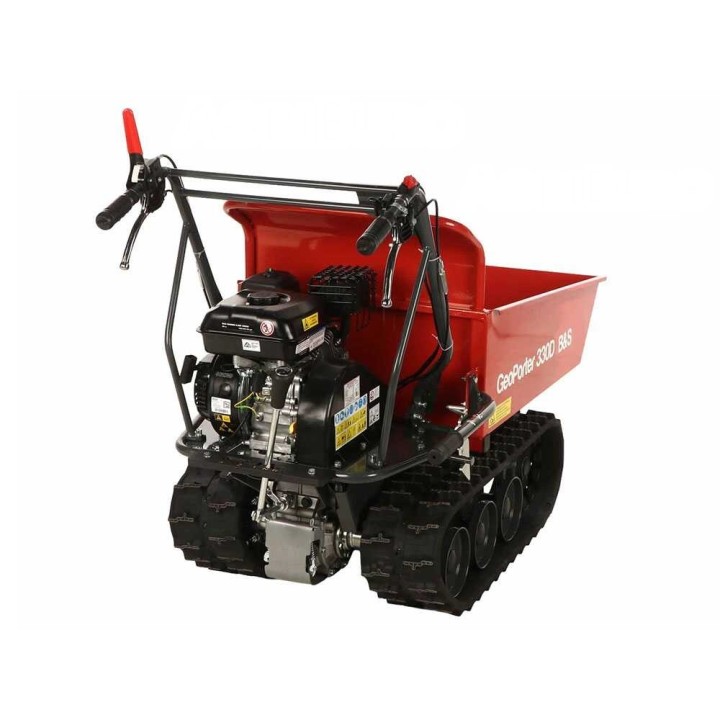 GeoPorter 330D B&amp;S telaketjukuljetin, dumper-lavakori, 300 kg, 7 HP