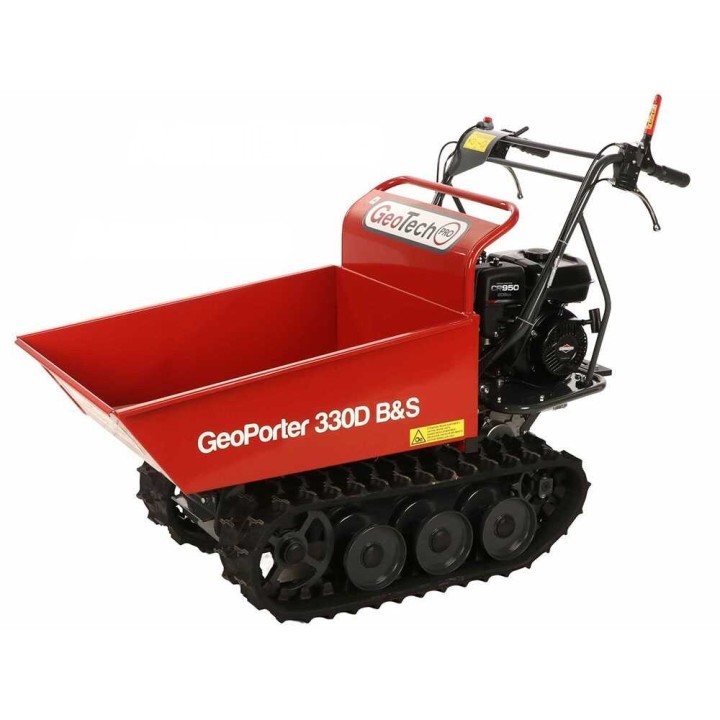 GeoPorter 330D B&amp;S telaketjukuljetin, dumper-lavakori, 300 kg, 7 HP