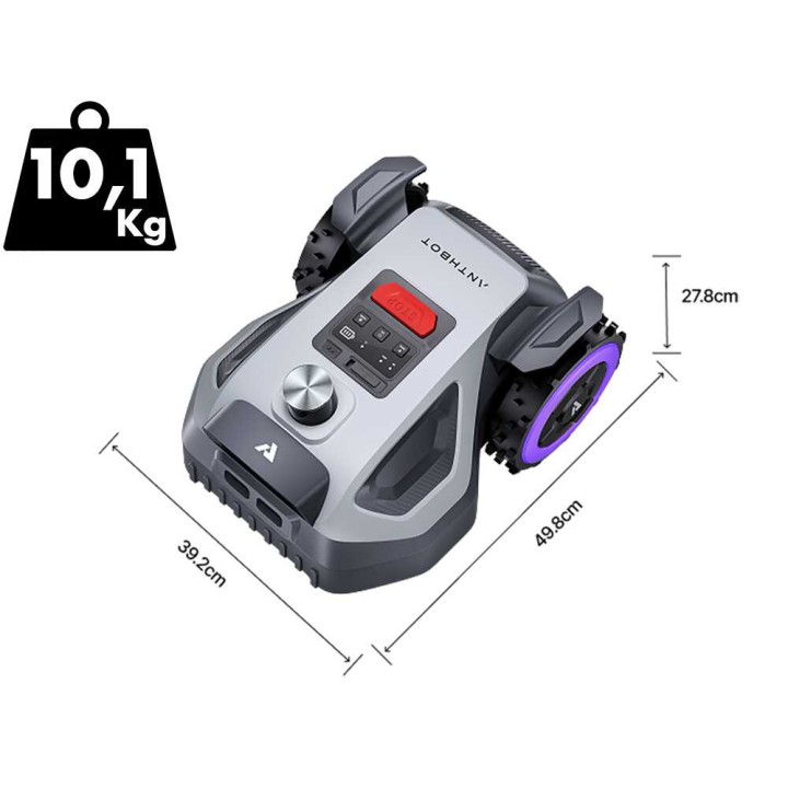 Anthbot M5 LiDAR robottiruohonleikkuri ilman rajakaapelia, 500 m², 18 V