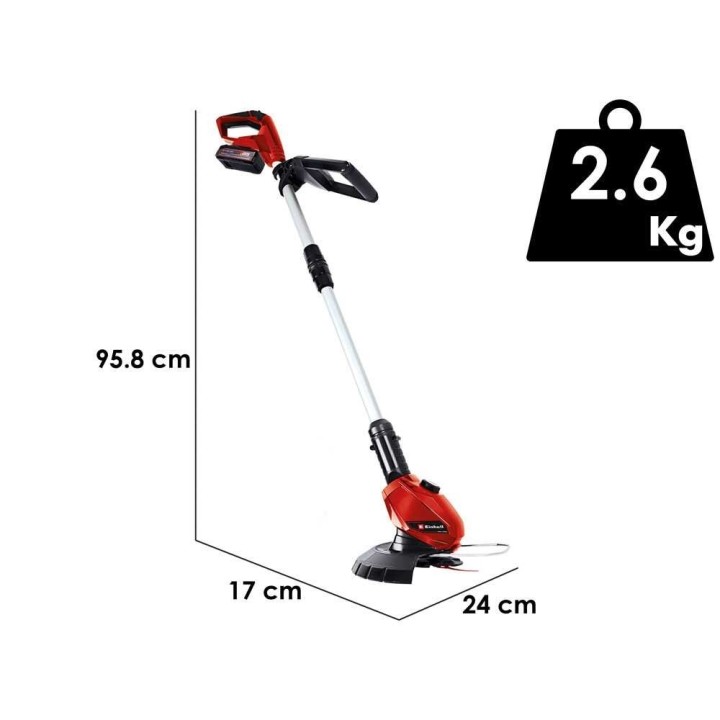 Einhell GE-CT 18 Li akkuruohotrimmeri, 18 V, 2,5 Ah, 24 cm