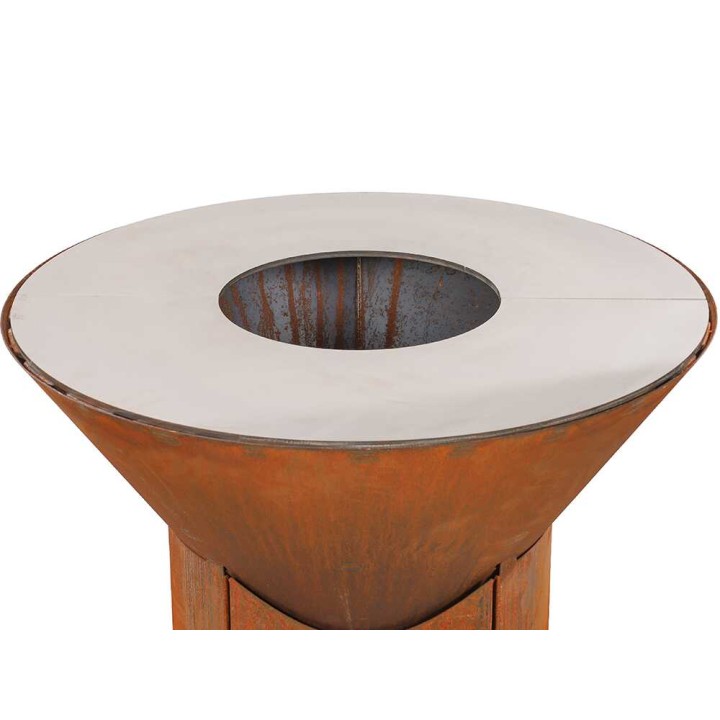 Icon 80 puugrilli ja ulkotulisija, Corten-teräs, 4 272 cm²