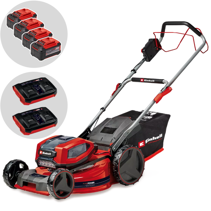 Einhell GP CM 36 52 S Li BL akkuruohonleikkuri 52 cm 36 V 4 akkua