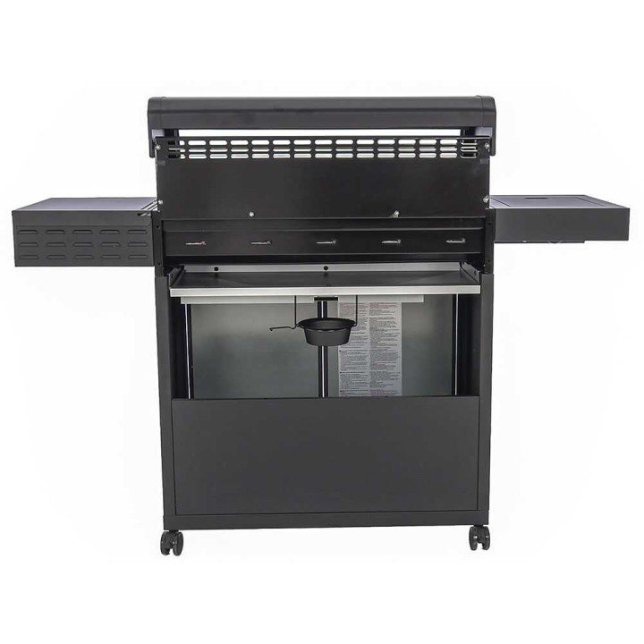 Clementi Aria 5 kaasugrilli, 5 poltinta, sivukeitin, valurautaritilä, 19,6 kW