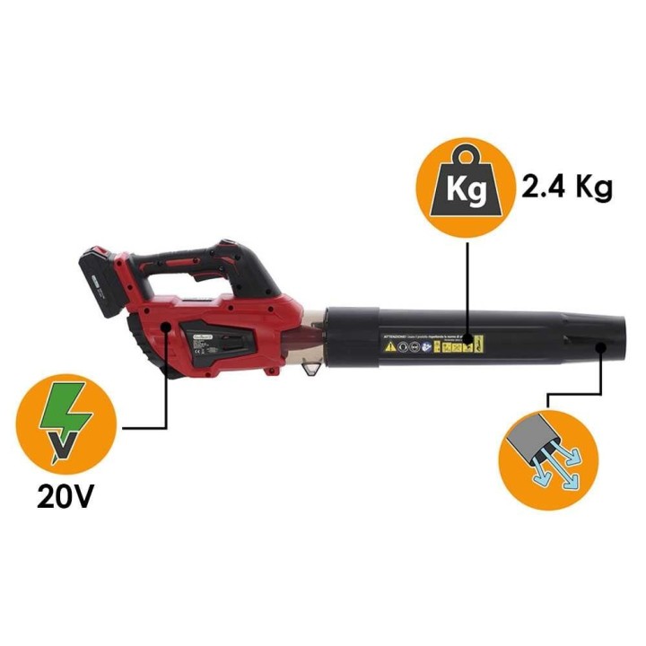GeoTech X-Line BL-20V akkupuhallin, 20 V, 2 Ah