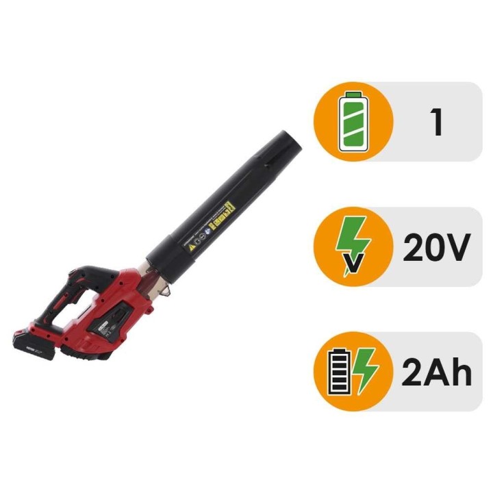 GeoTech X-Line BL-20V akkupuhallin, 20 V, 2 Ah