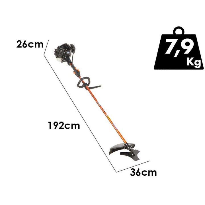KAAZ V 430 S raivaussaha Mitsubishi TLE 43, 42,7 cm³, 1,73 HP