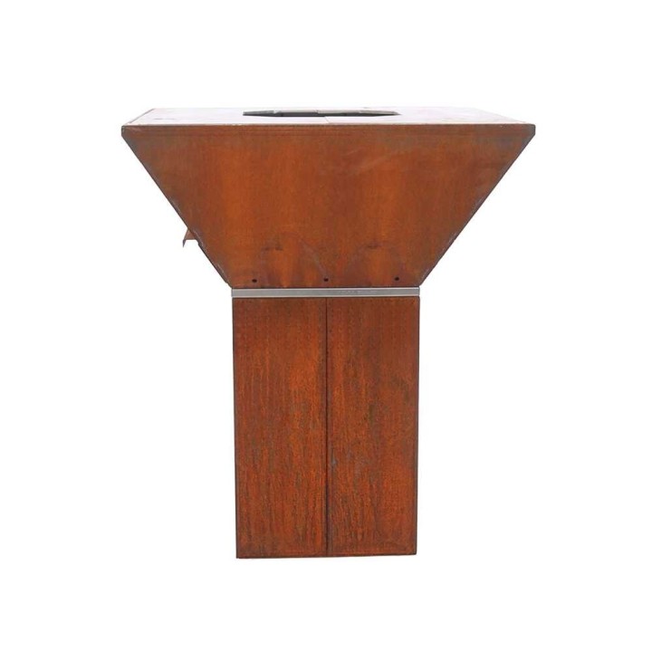 Colorado-puuhiiligrilli corten-teräksestä, 5 865 cm², 100 kg