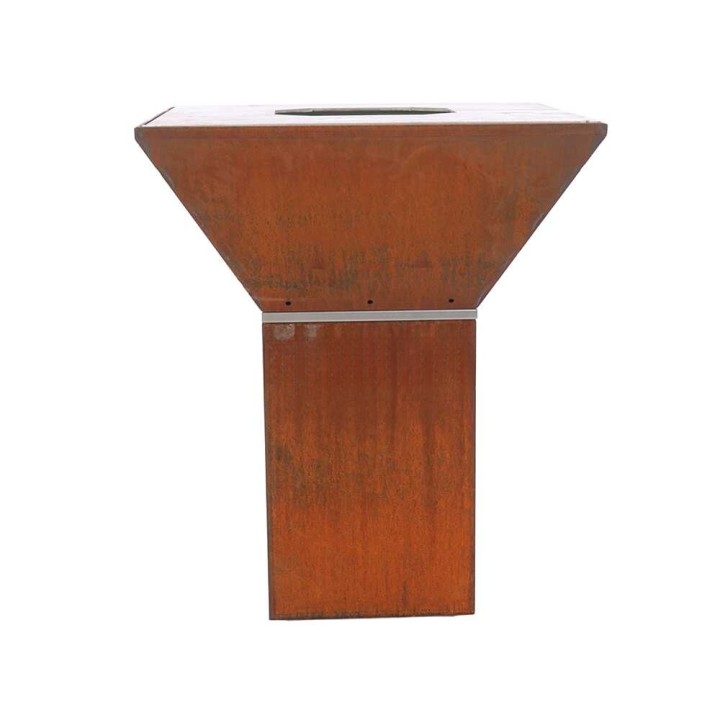 Colorado-puuhiiligrilli corten-teräksestä, 5 865 cm², 100 kg
