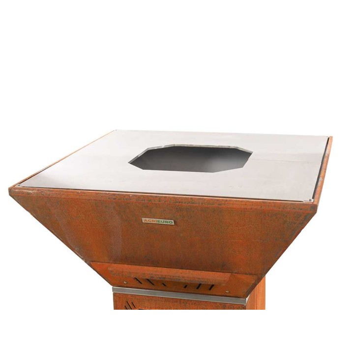 Colorado-puuhiiligrilli corten-teräksestä, 5 865 cm², 100 kg