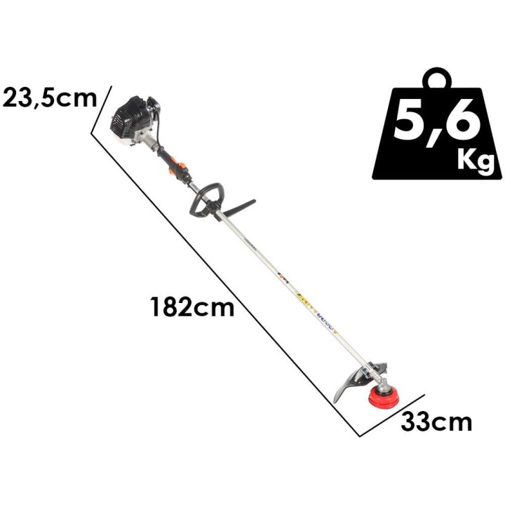 KAAZ V 256 S -bensiinitrimmeri, Mitsubishi TLE 27, 25,6 cm³, 1,09 HP