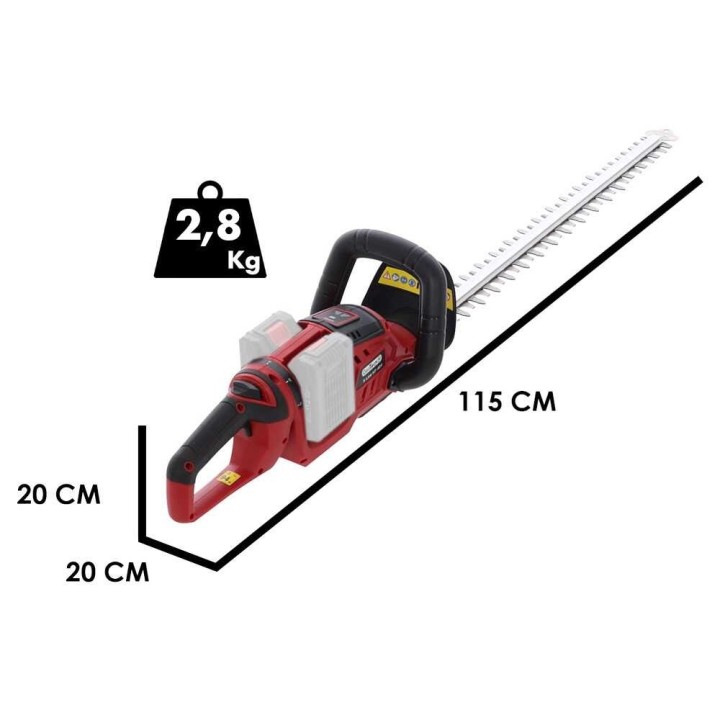 GeoTech X-Line HT-40V akkupensasleikkuri, 40 V, 55 cm, ilman akkua ja laturia