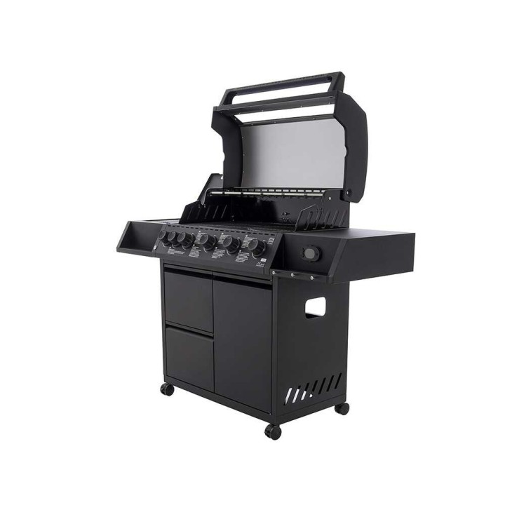 Clementi Terra 5 kaasugrilli sivukeittimellä, 20,5 kW, 80 × 41 cm