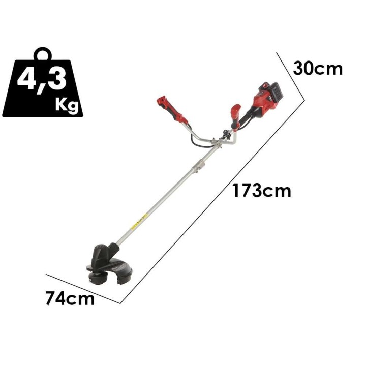 GeoTech X-Line BD-40V akkuraivaussaha, 40 V, 2 × 2 Ah, kaksinkertainen kahva