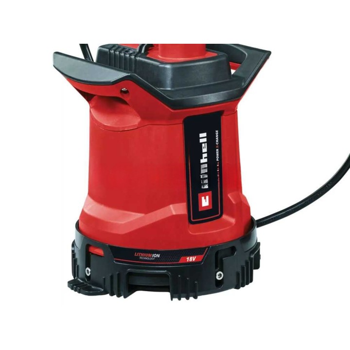 Einhell GE-DP 18/25 LL Li uppopumppu, 18 V, 7 000 l/h, puhtaalle ja likaiselle vedelle