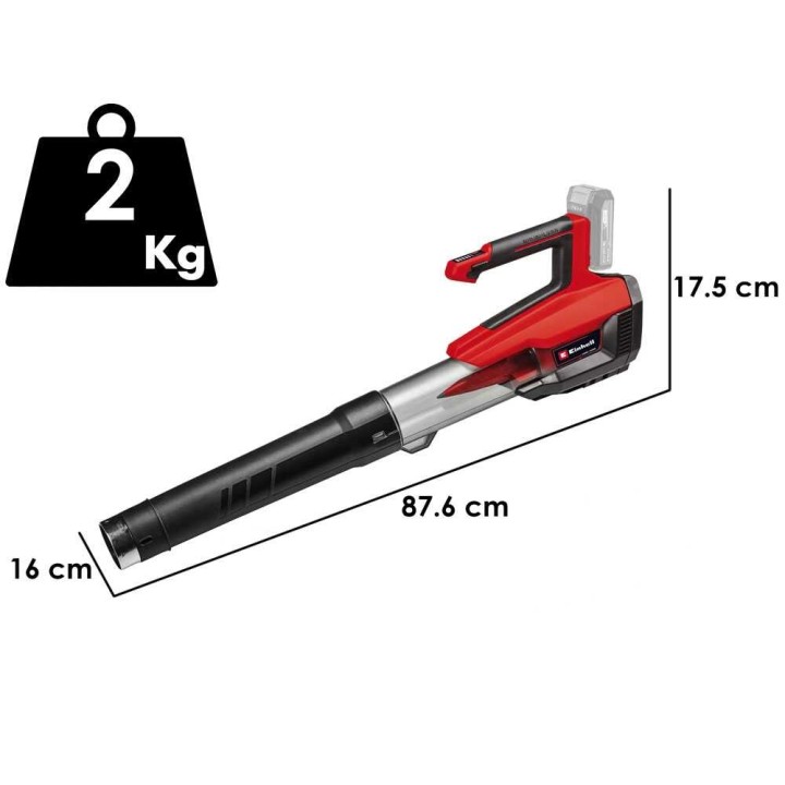 Einhell GP-LB 18/200 Li E akkulehtipuhallin, 18 V, 5,2 Ah, 200 km/h