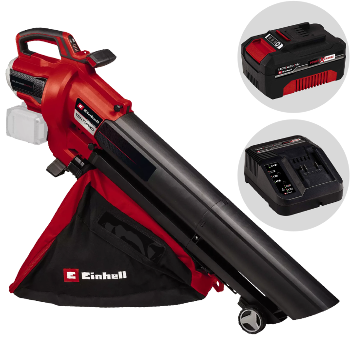 Einhell Venturro 36 240 akkukäyttöinen lehtipuhallin ja imuri 36 V 240 km h
