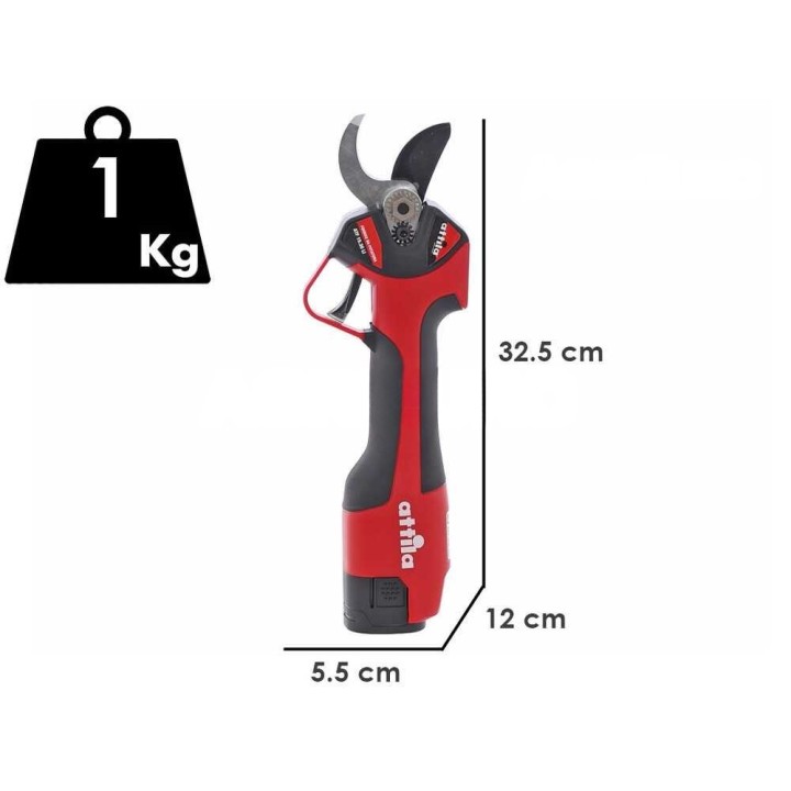 Attila ATF 15.30 LI akkukäyttöiset oksasakset, 30 mm, 2 × 14,4 V/1,5 Ah