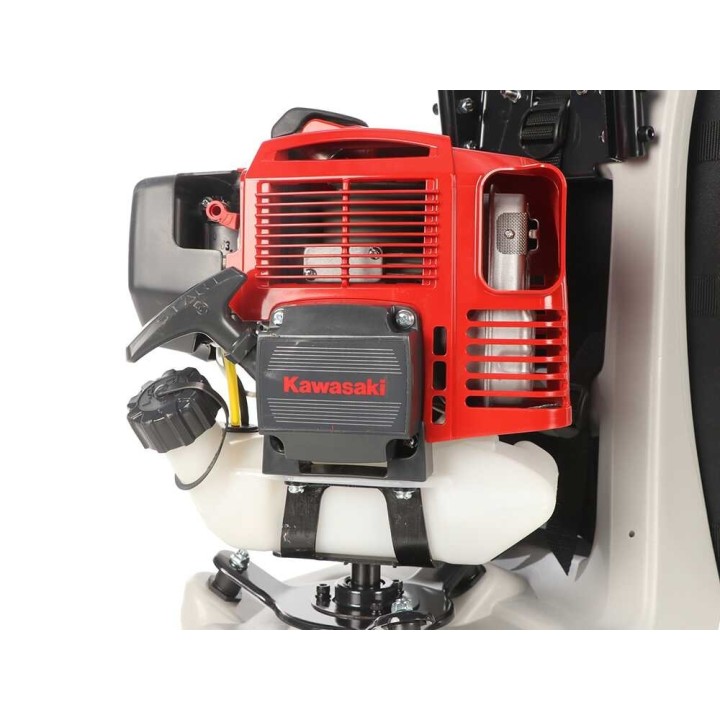 KVR 450 Z selkäraivaussaha, Kawasaki TJ 45 E, 45,4 cm³, 1,9 HP