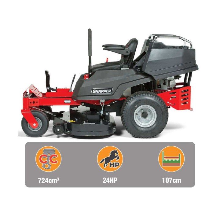 Snapper ZTX275RD nollakääntösäteinen ajoleikkuri, 122 cm, 24 HP, Briggs & Stratton