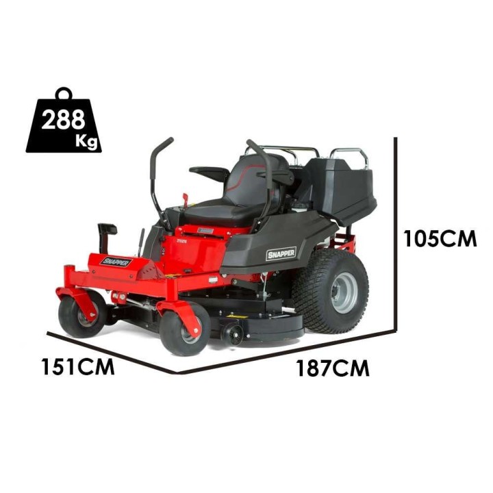 Snapper ZTX275SD zero-turn-ruohonleikkuri, 24 HP, 122 cm, sivulle purkava