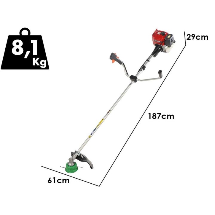 KV 450 W -raivaussaha, Kawasaki TJ 45 E, 45,4 cm³, 1,9 HP