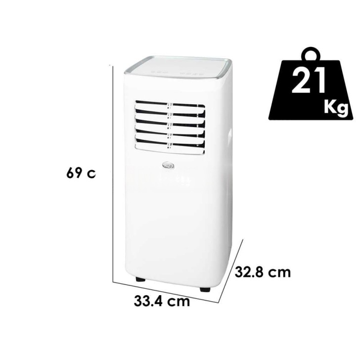 Argo Etienne siirrettävä ilmastointilaite, 3 toimintoa, 8 000 BTU/h, 220–240 V