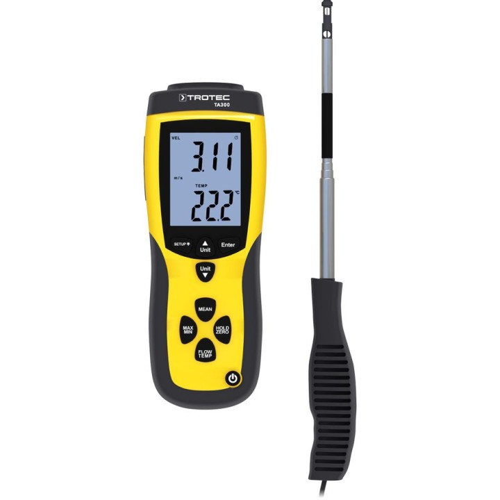TA300-kuumalanka-anemometri teleskooppisella mittapäällä
