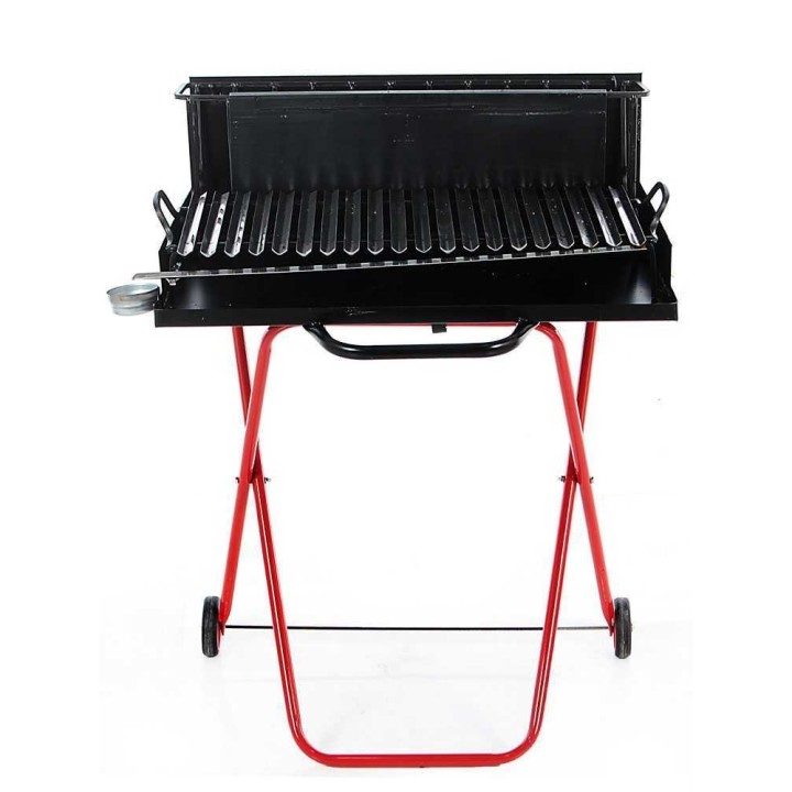 Puu- ja hiiligrilli 214 Medium, taitettava, 64 × 34 cm, 2 176 cm²