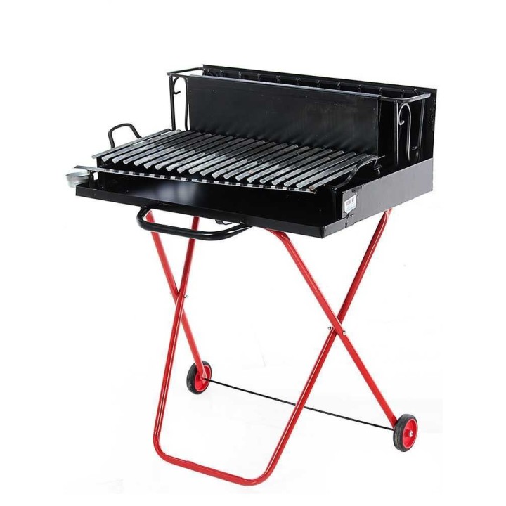 Puu- ja hiiligrilli 214 Medium, taitettava, 64 × 34 cm, 2 176 cm²