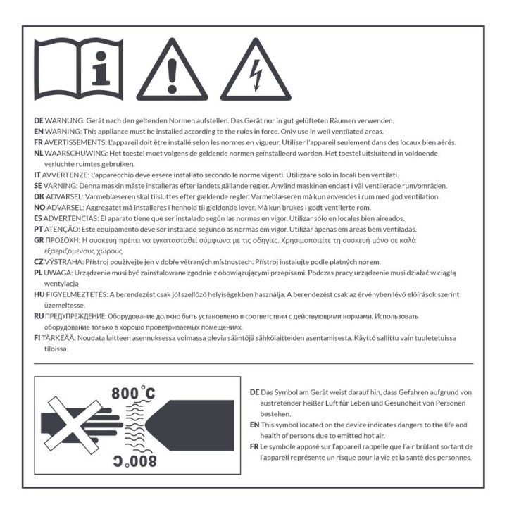 IDE 50 D suoraöljylämpöpuhallin