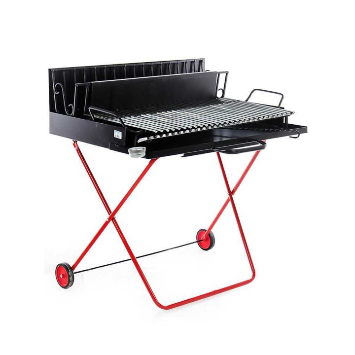 Barbecue 323 Maxi puu- ja hiiligrilli, taitettava, 98 × 48 cm, 40,7 kg
