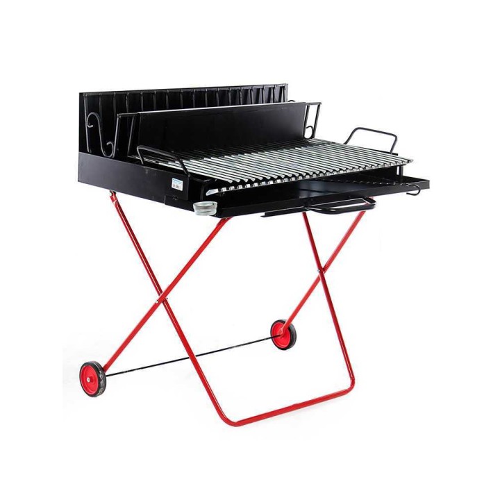 Barbecue 323 Maxi puu- ja hiiligrilli, taitettava, 98 × 48 cm, 40,7 kg