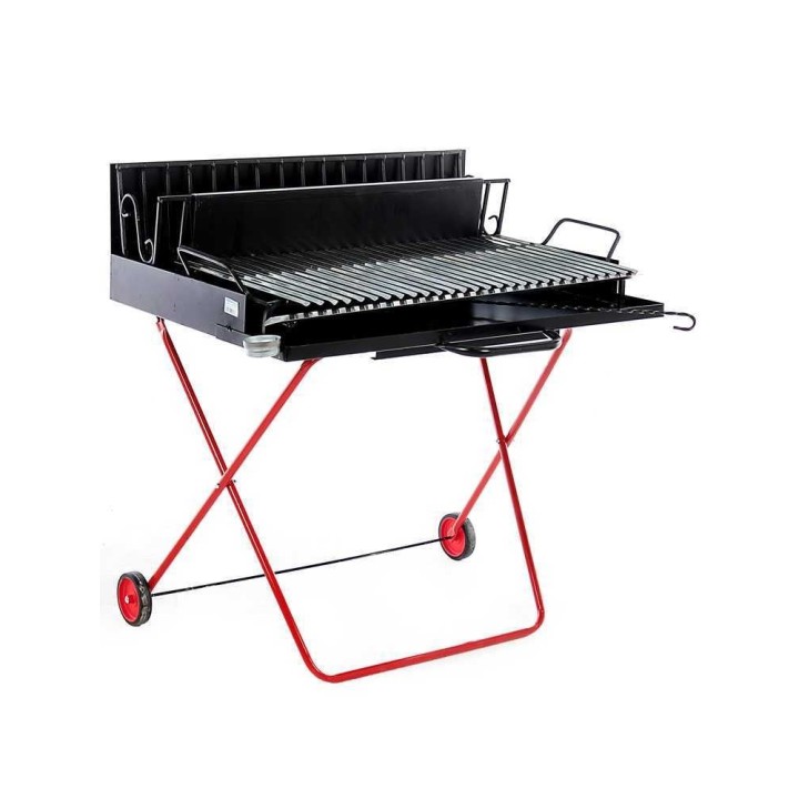 Barbecue 323 Maxi puu- ja hiiligrilli, taitettava, 98 × 48 cm, 40,7 kg