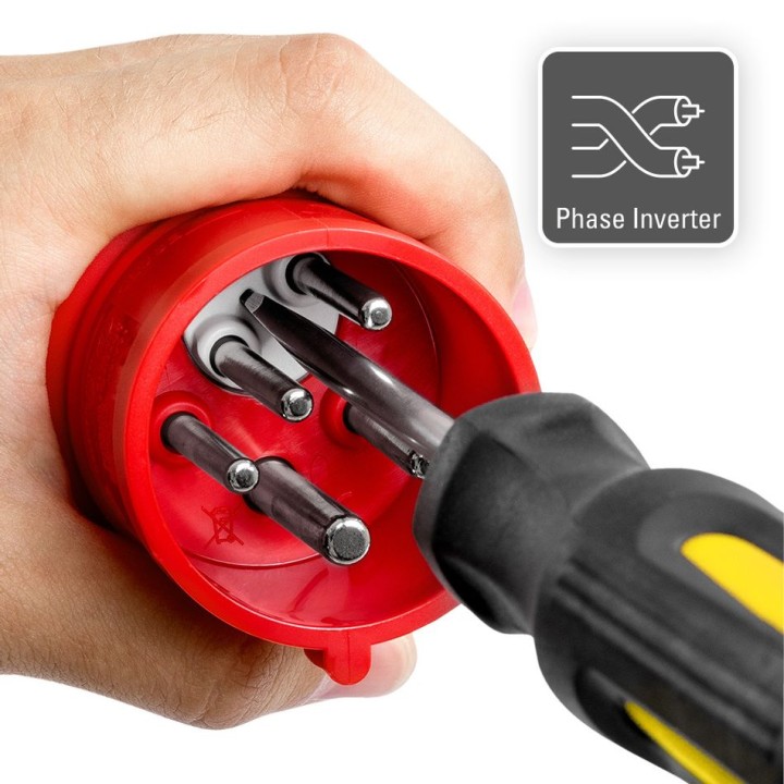 Ammattikäyttöön tarkoitettu jatkokaapeli 20 m, 400 V, 16 A, 2,5 mm²