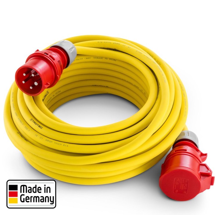 Ammattijatkokaapeli 20 m 400 V 32 A 6 mm