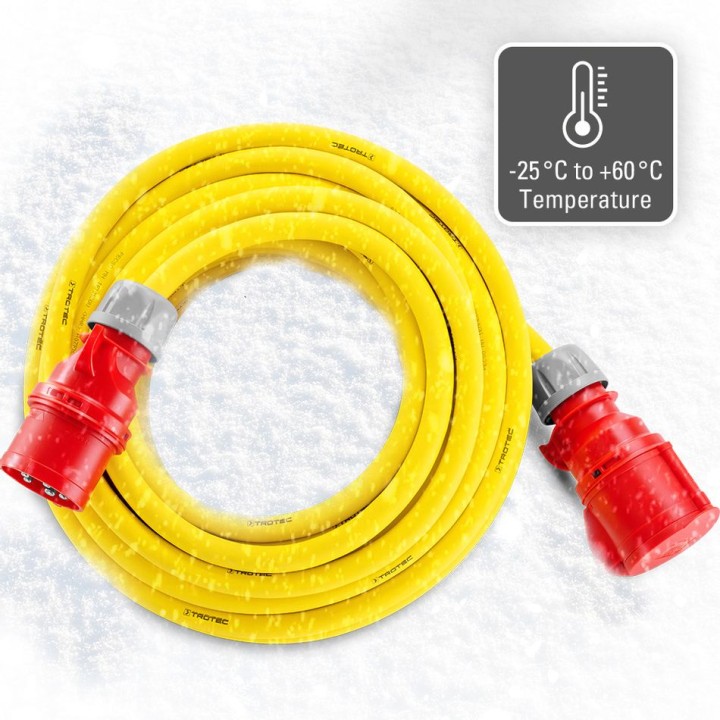 Ammattijatkokaapeli 20 m, 400 V, 32 A, 6 mm²